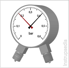 Duplex pressure gauge