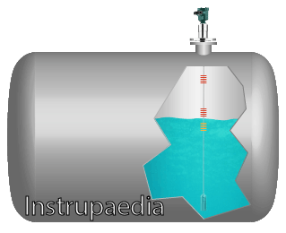 vessel with guided wave radar level transmitter