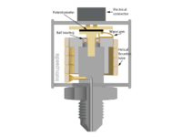 Potentiometric pressure transducer