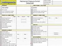 Mechanical pressure switch datasheet