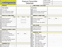 Pressure transmitter datasheet