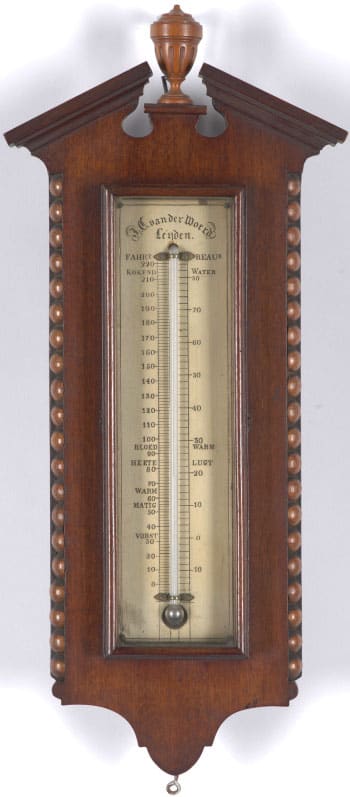 picture of thermometer with degrees Fahrenheit and Réaumur